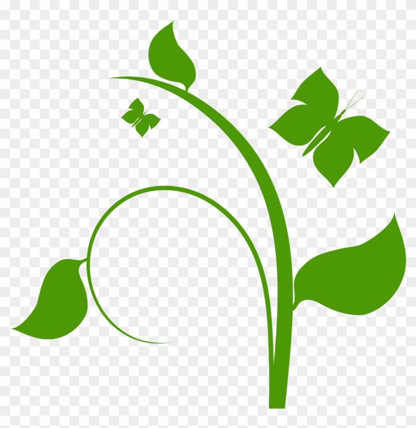 Clipart Flower Schwartz Microsoft Clip Art Borders - Flower Vine Clip Art #1439662