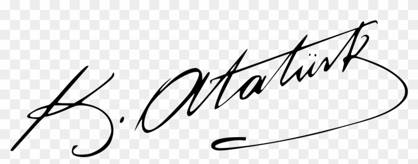Signature Of Mustafa Kemal Atatürk - Ataturk Signature #1439693