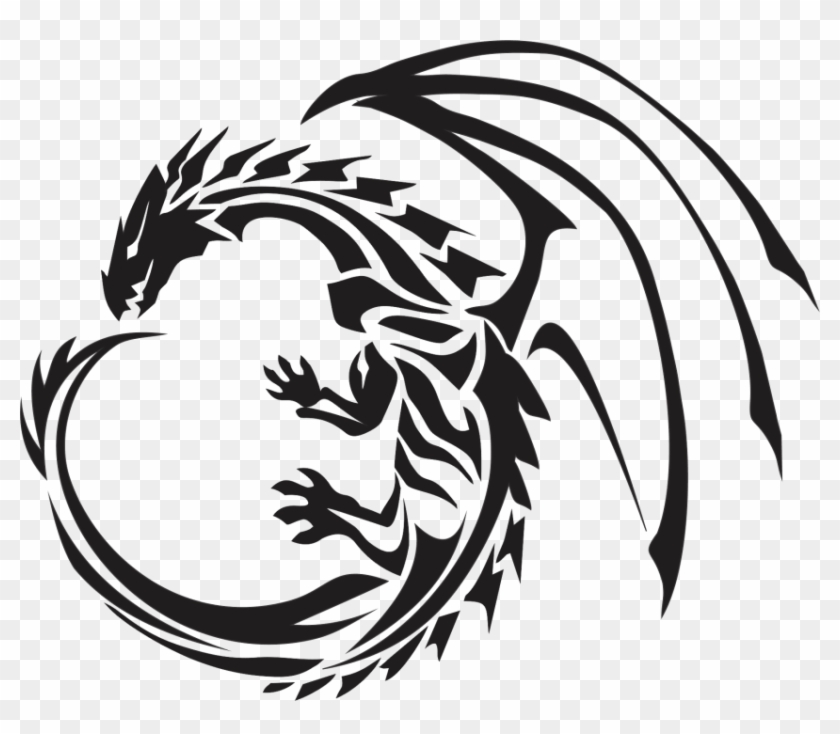 Tribal Clipart Chicken - Dragon Logo Transparent Background #1440014