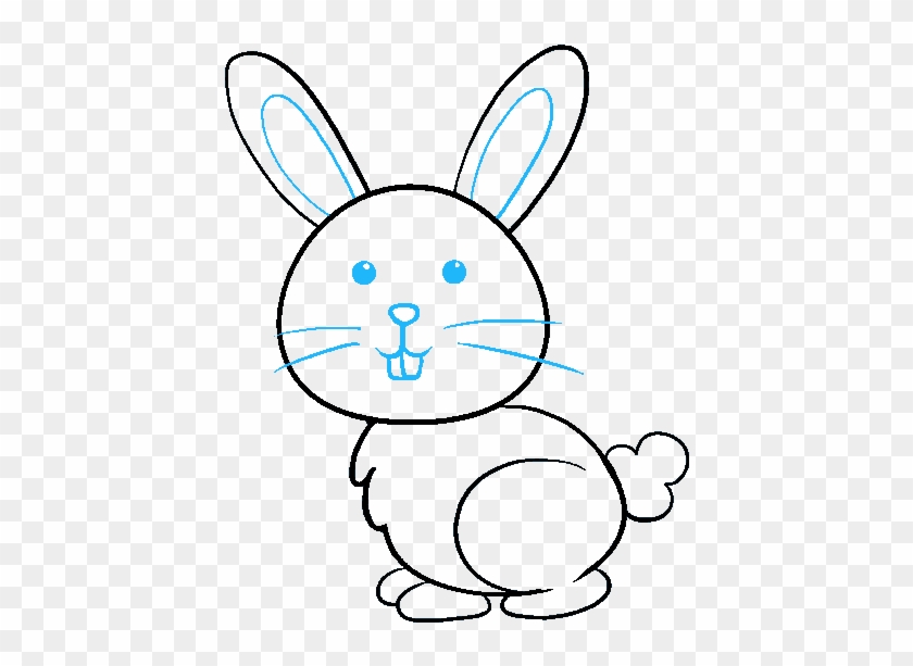 Transparent Countour Drawing Rabbit - Bunny Drawing #1440623