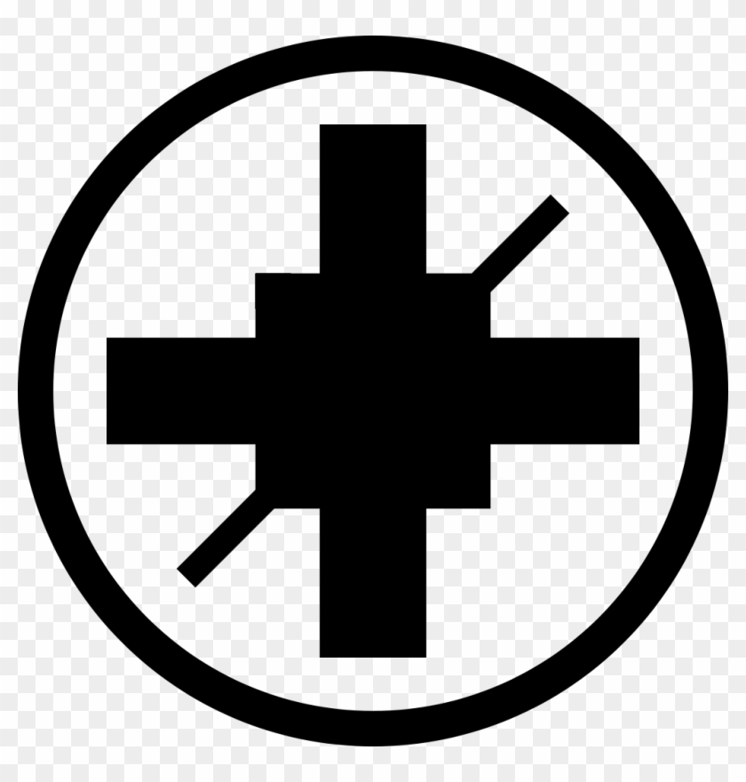 Screw Head Supadrive Svg Wikipedia Filescrew Supadrivesvg - Medical Cross In Circle #1440665