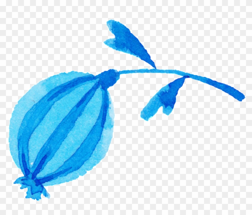 Blue Flower Decoration Vector - Blue Flower Decoration Vector #1440834