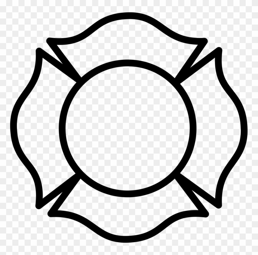 Drawing Coloring Book Pencil How To Draw Flower - Fireman Badge Clip Art #1441550