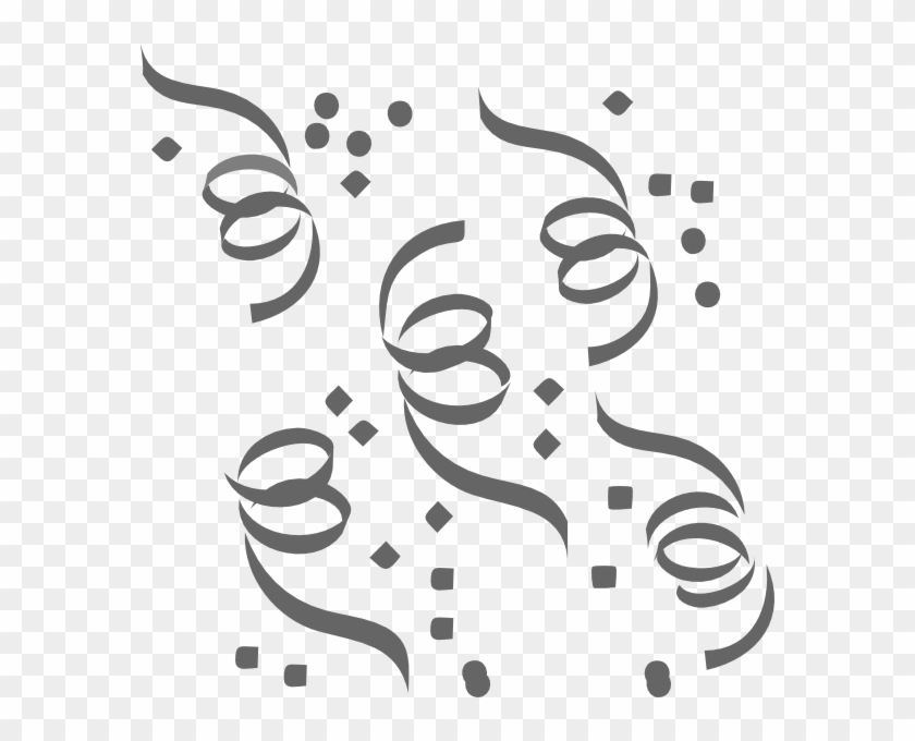 Confetti Vector Black And White #1441778