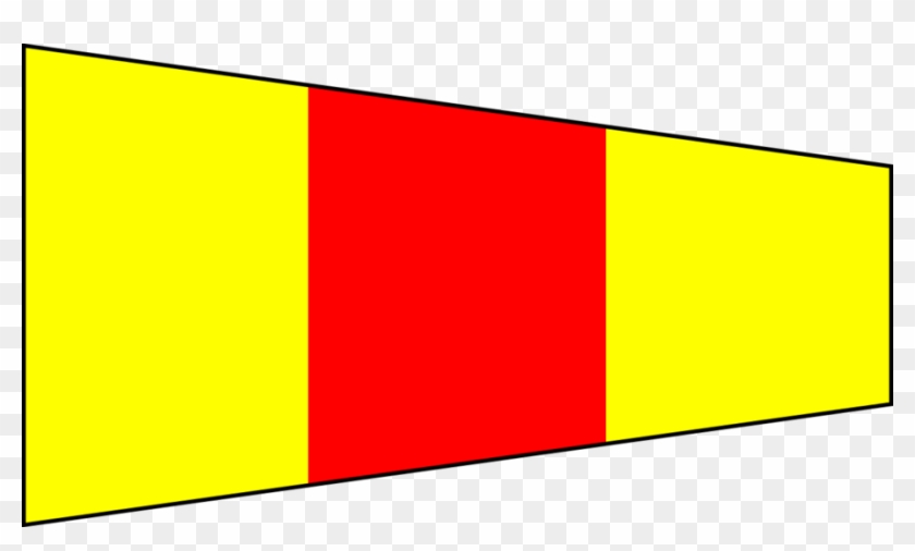 Download Pennant Zero Clipart International Maritime - 0 Signal Flag #1441900