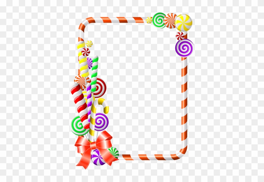 Borders For Paper, Borders And Frames, Frame Background, - Candy Cane Border Png #1441924