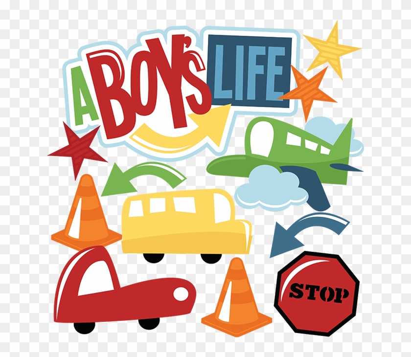 A Boy's Life Svg Cut Files Airplane Svg File Bus Svg - Miss Kate Cuttables Boy #1442721