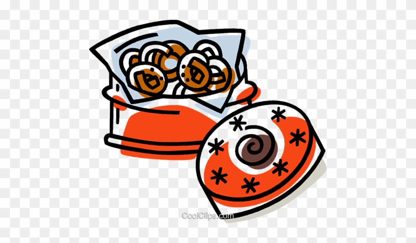 Cookies In A Cookie Tin Royalty Free Vector Clip Art - Cookies In A Cookie Tin Royalty Free Vector Clip Art #1443169