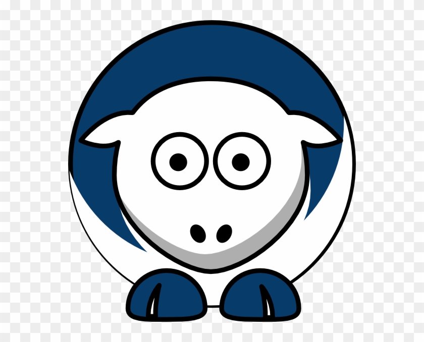 Sheep La Dodgers Team Colors Clip Art At Clker Com - Cal State Fullerton Titans #1443501