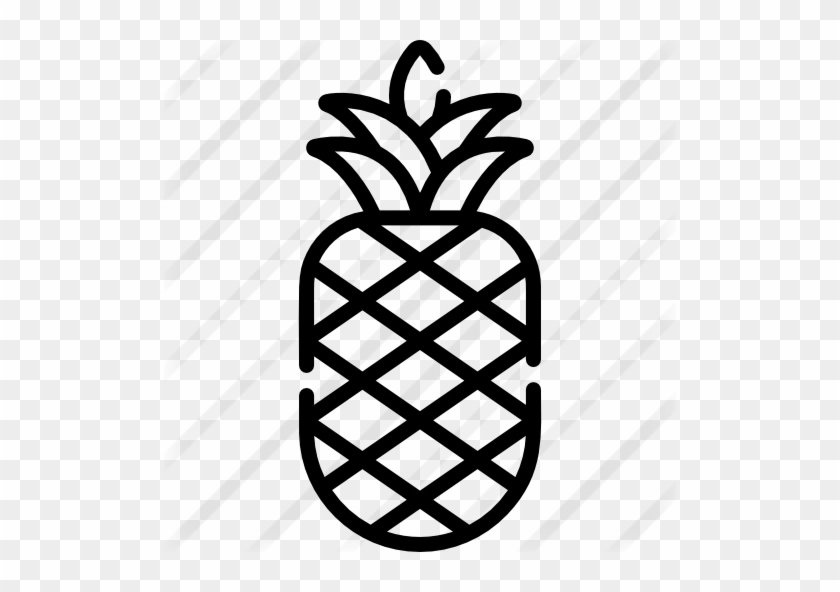 Pineapple Free Icon - Easy Pineapple Stencil #1444635