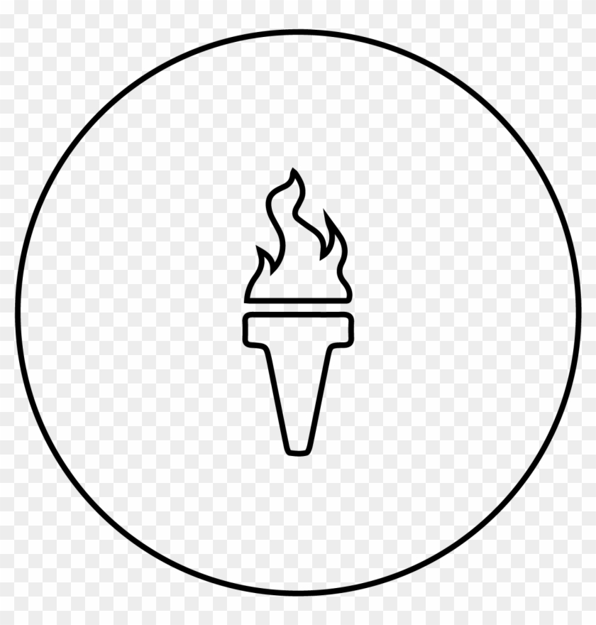 Icon Of Torch To Represent Personal Leadership - Student #1445091