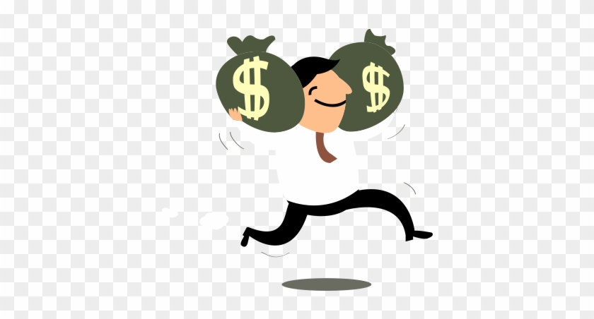 No Credit Check Unsecured Loans Are Indeed A Better - Man Runing With Money Bag #1446004