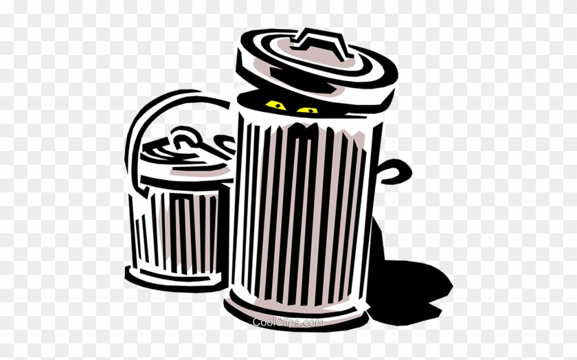 Garbage/trash Can Royalty Free Vector Clip Art Illustration - Ppt On Waste Management #1446061