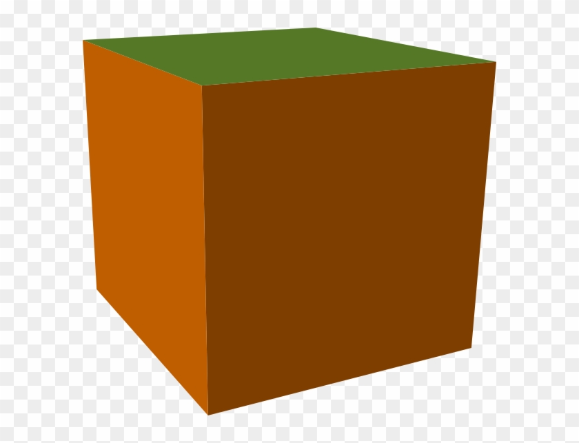 Cube Clipart Green Cube - Brown Cube Clipart #1448068