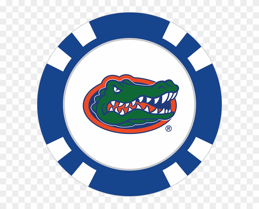 Gators Poker Chip Ball Marker Team Golf - Florida Gators Logo Transparent Background #1448539