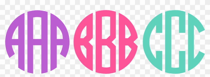 Clip Art Now I Can Make A Monogram With Any Letter - Free Circle Monogram Font #1448681