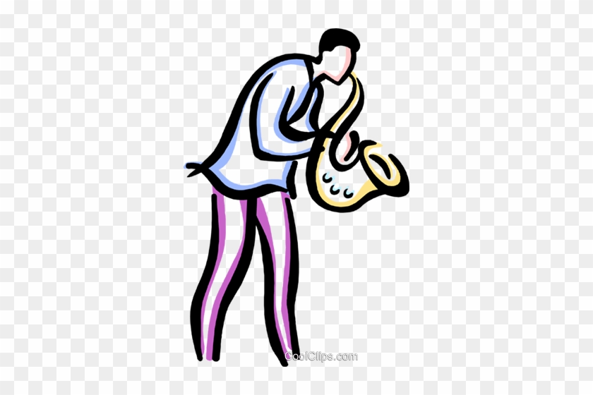 Man Playing The Saxophone Royalty Free Vector Clip - Jeff Gaeth: Trade Secrets Cd #1450047