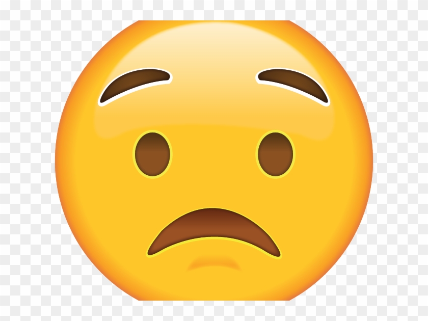 Worried Emoji Copy Paste - Qualvolles Gesicht - Emoji 8 Papierteller #1450072