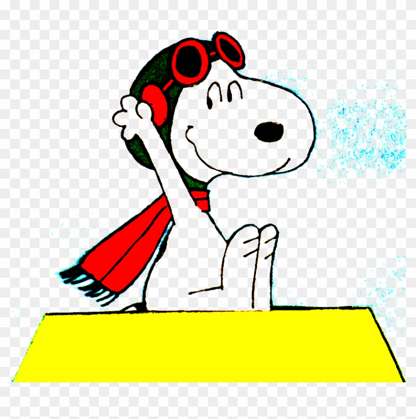 Flying Friend Clipart Snoopy Flying Ace Woodstock - Snoopy Flying Ace Transparent #1450891