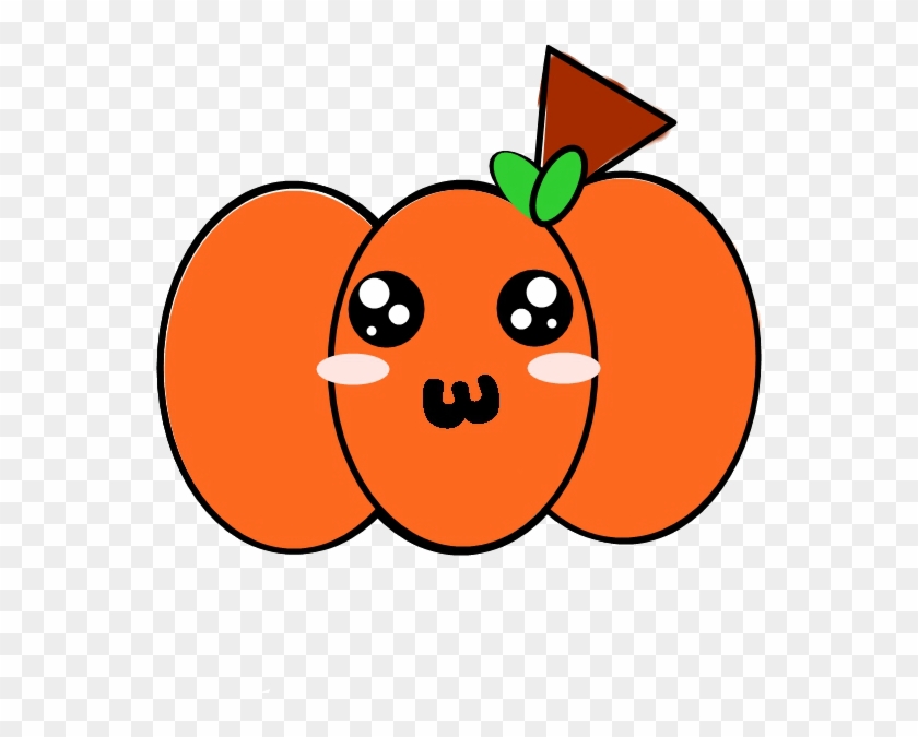 Calabaza Kawaii Png By Martui44 On Clipart Library - Pumpkin Kawaii Png #1451501