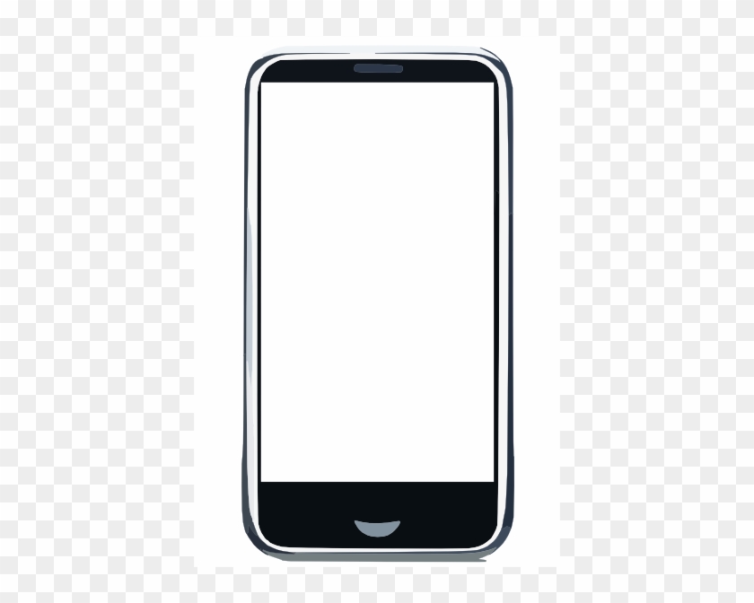 Iphone Copy Clip Art At Clker - Cellphone Clip Art Black And White #1451823