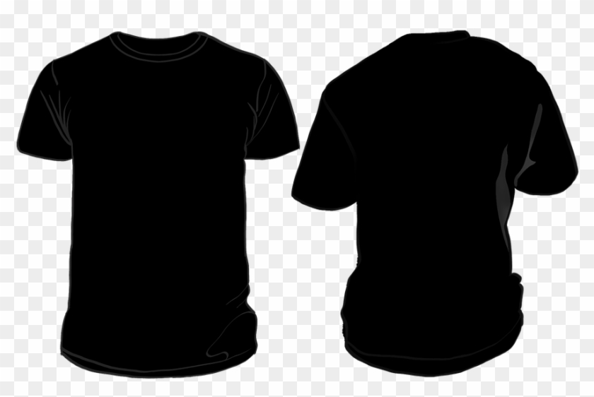 Black Shirt Png T Shirt Black Clothing - Black Shirt Front And Back Png #1451894