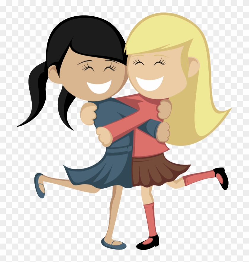 Hug - Abrazo De Amigas Animado #1452286