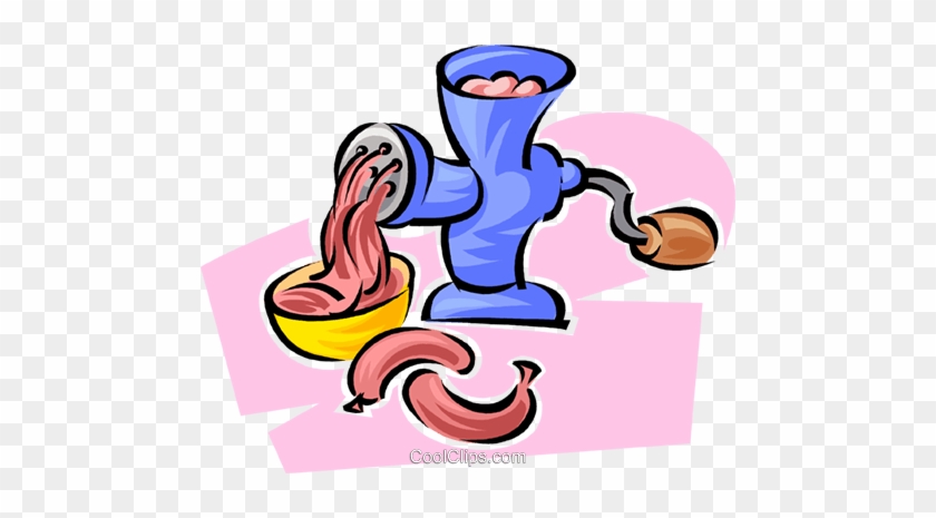 Meat Grinder Royalty Free Vector Clip Art Illustration - Meat Grinder Clipart #1452427