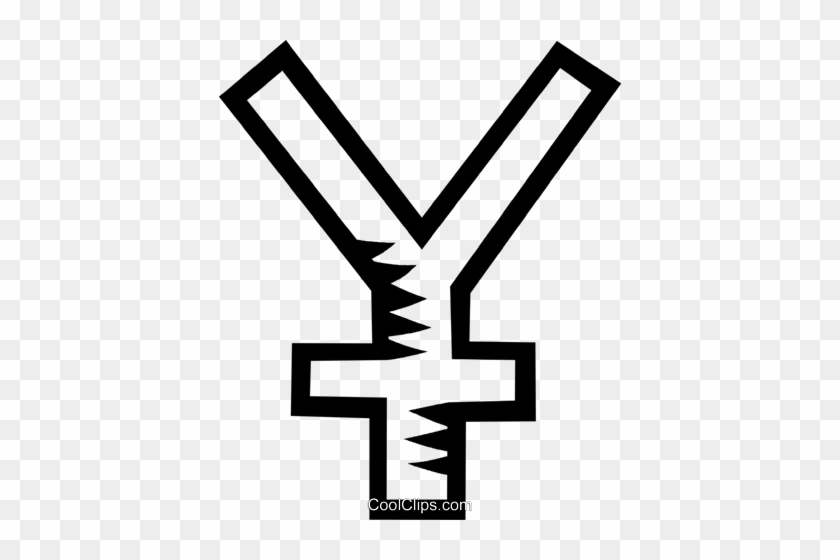 Yen Royalty Free Vector Clip Art Illustration - Yen Royalty Free Vector Clip Art Illustration #1452471