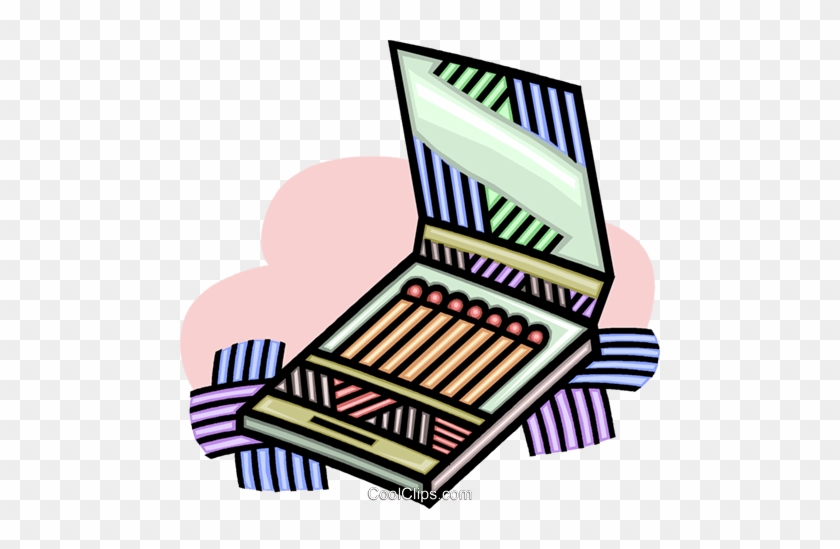 Book Of Matches Royalty Free Vector Clip Art Illustration - Book Of Matches Royalty Free Vector Clip Art Illustration #1452548