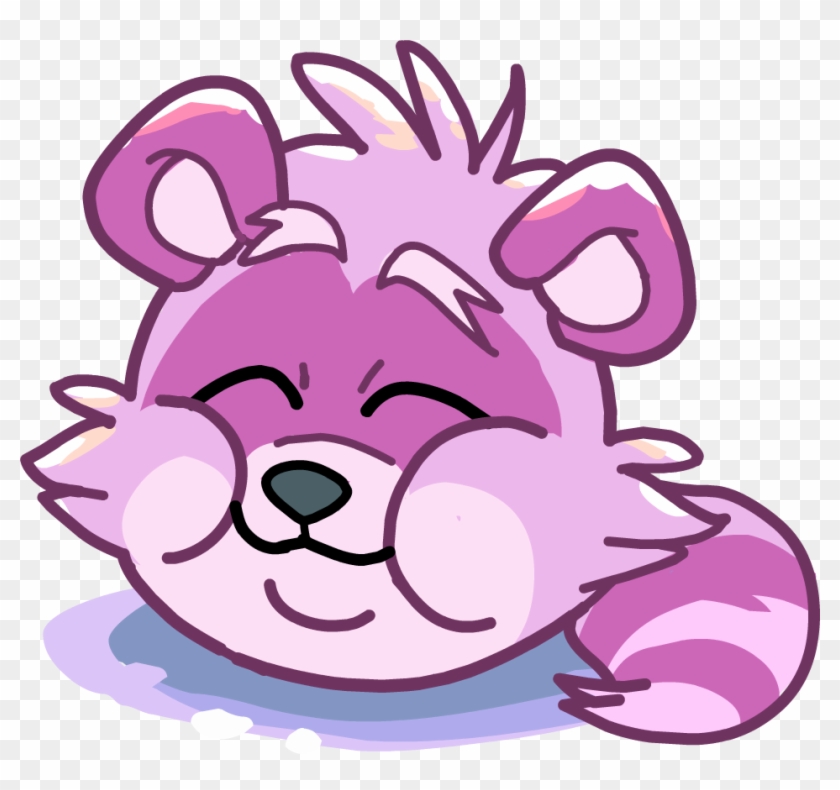 Image Puffle Party Comic Pink Png Club - Raccoon Puffle #1453120