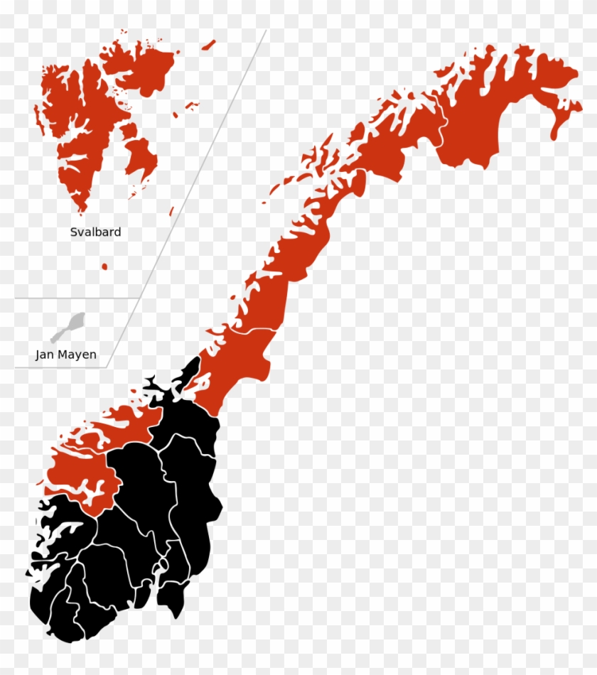 H1n1 Norway Map - Norway Municipalities #1453248