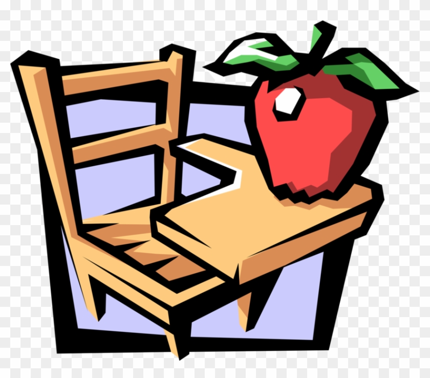Classroom Vector Teacher Desk Graphic Freeuse Stock - My Little Story Book #1453580