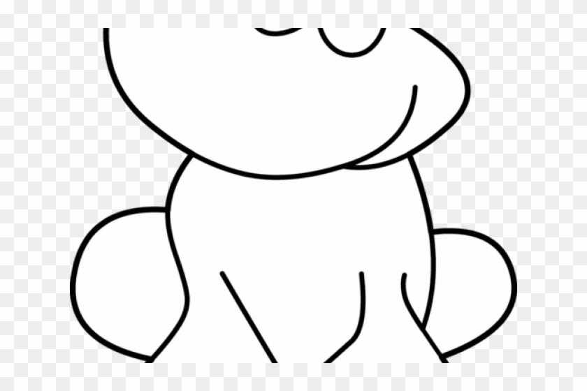Bw Clipart Frog - Frog #1453597