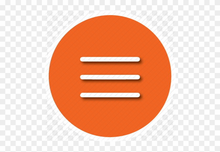 Download Burger Menu Icon Orange Clipart Hamburger - Hamburger Menu Icon Orange #1454344