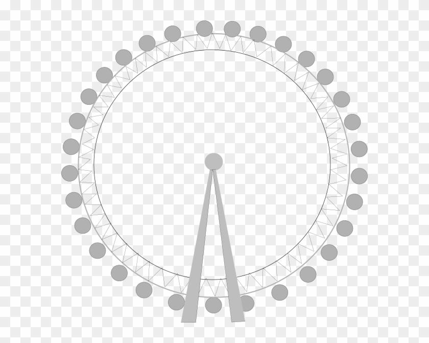 Grey Eye Clip Art At Clker Com - Kingda Ka Size Comparison #1454388