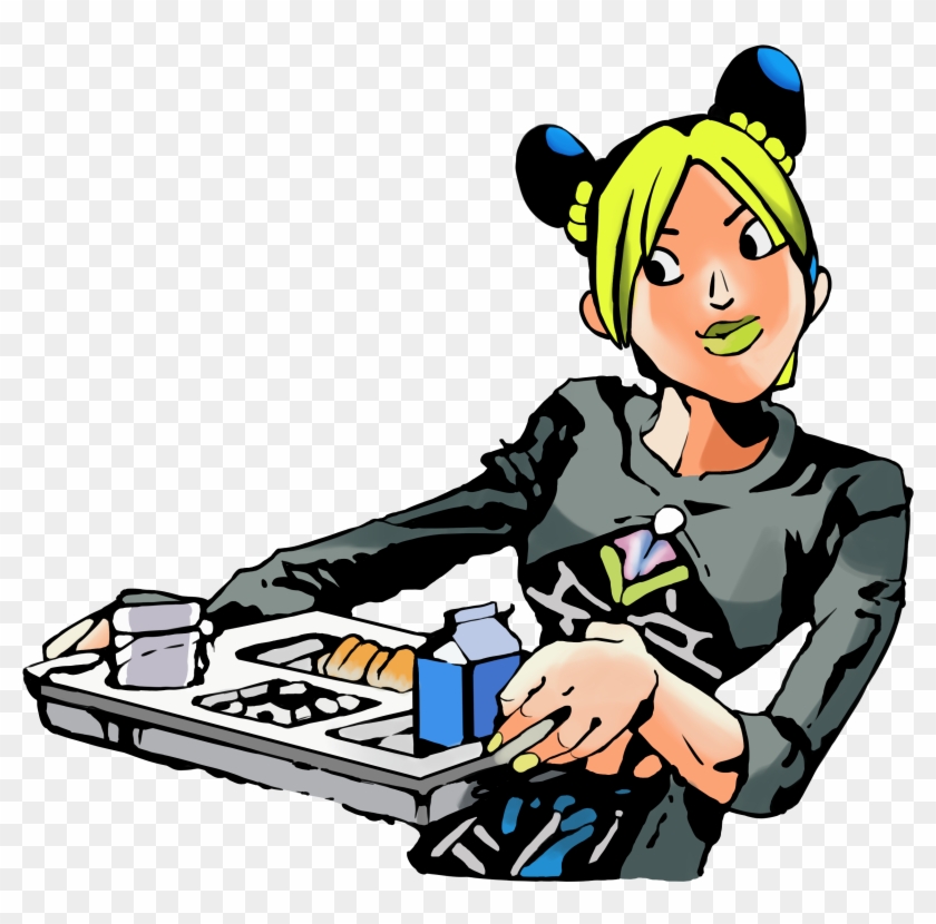 Part 6jolyne Holding A Tray But It's Recreated In High - Part 6jolyne Holding A Tray But It's Recreated In High #1455846