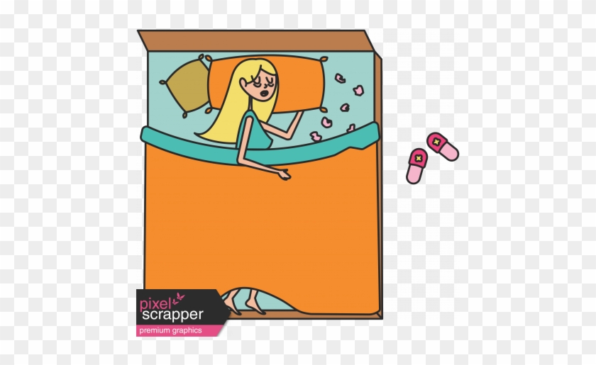 Girl With Cold In Illustration By Pixel - Girl With Cold In Illustration By Pixel #1456908