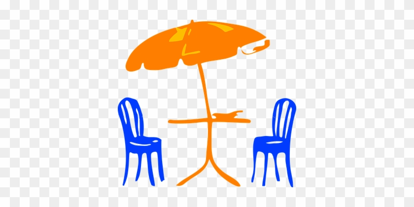 Regenschirm Stühle Möbel Entspannung Entsp - Patio Clipart #226770