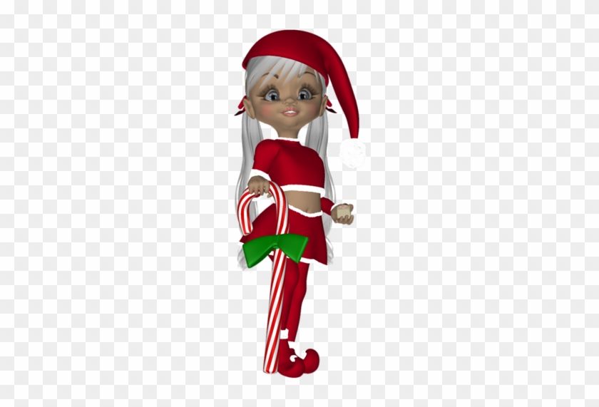 Elfen Clipart Candy Cane - Cartoon #227125