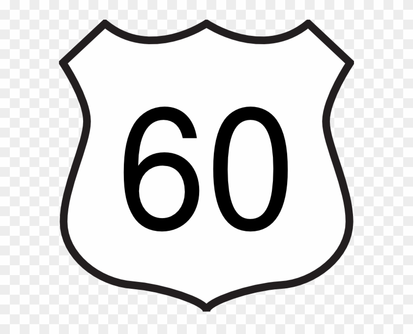 Highway 60 Clip Art At Clker Com Vector Clip Art Online, - Number 60 Clipart #228114