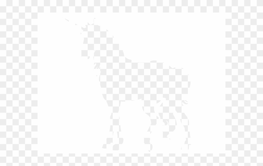 Wandtattoo Einhorn - Unicorn Silhouette In The Wall #228528