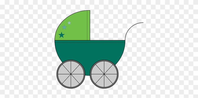 Kinderwagen Baby Green Sohn Kindisch Abbil - Wozek Clipart #229070