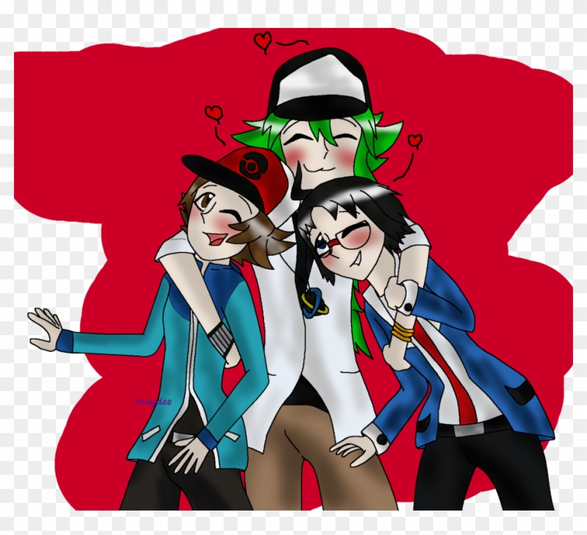 Touya X N X Cheren By The Real Shaydee - Cartoon #229548