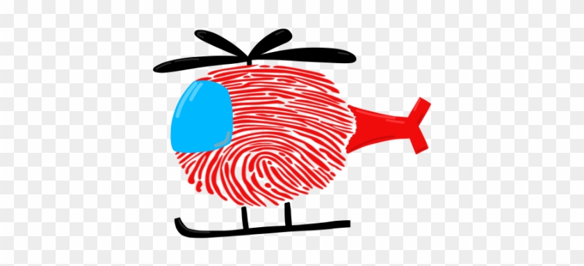 Basteln Mit Fingerabdruck Hubschrauber - Basteln Mit Fingerabdruck Hubschrauber #229735