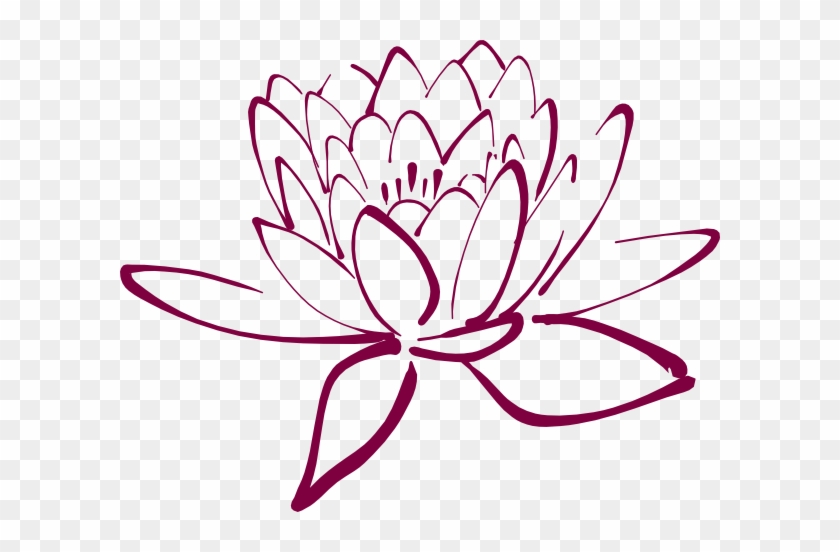 Fuschia Lotus Clip Art At Clker - Abstract Clip Art #229892