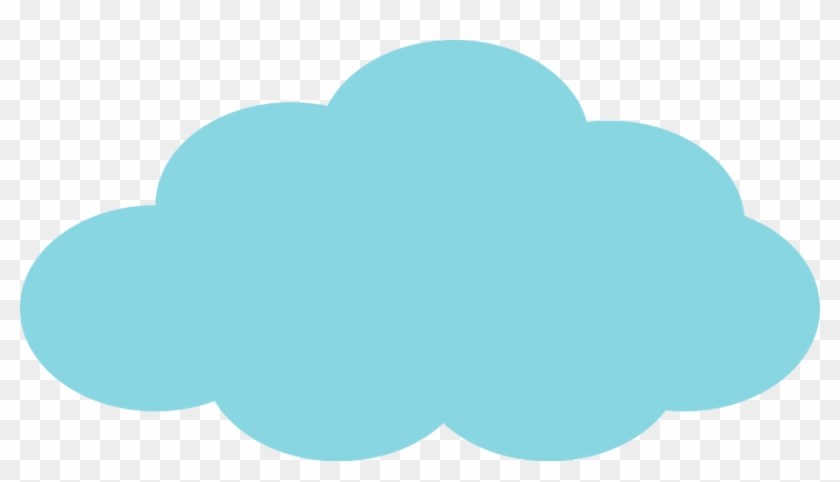 Blue Cloud Clip Art #230006