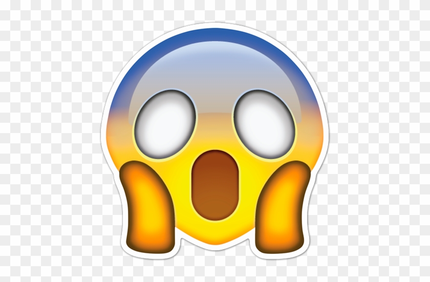 Entsetztes Gesicht - Face Screaming In Fear Emoticon Emoji Pillow Case Cover #230275