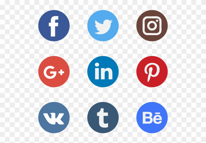 Social Network Logo Collection - Social Media Icons Blue #230373