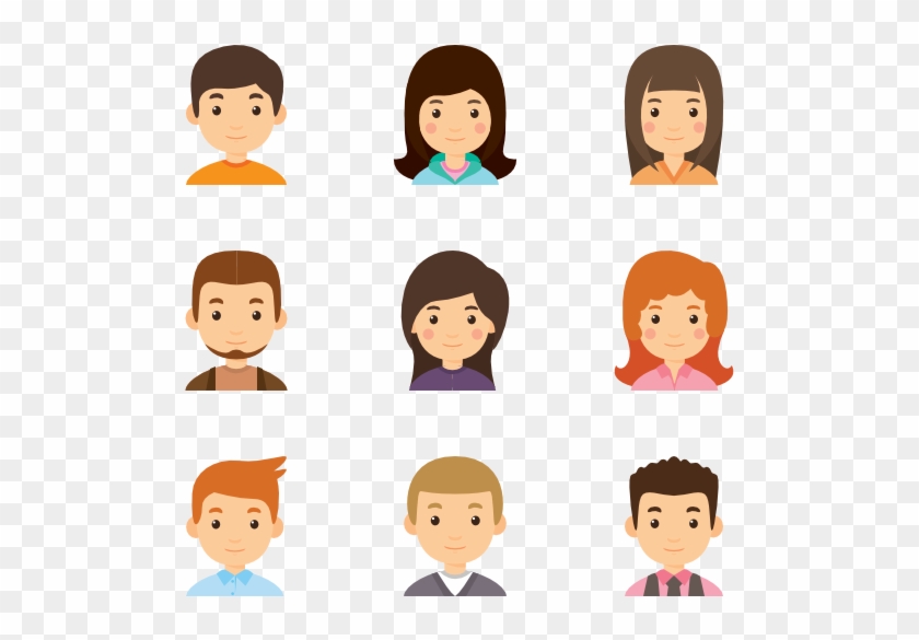 Young Avatar Collection - Flat Icon Person #230379